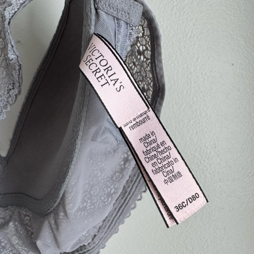 Victoria's Secret Gray Lace Bra - Picture 3 of 4